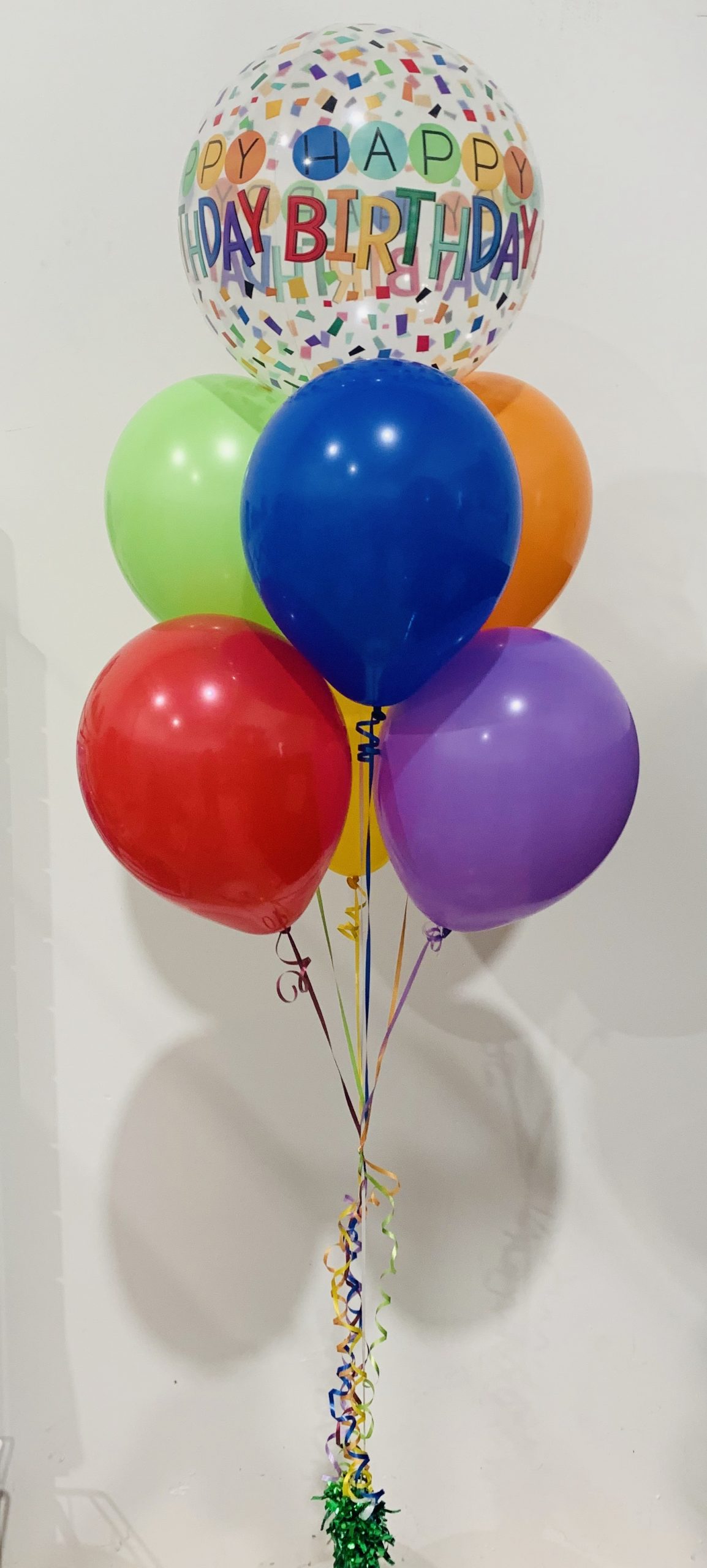 Rainbow Orbz Bouquet (Helium Filled) - Add A Balloon