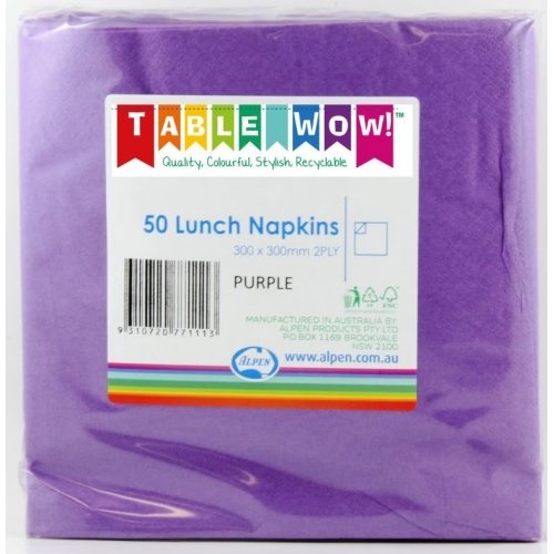 Napkins Purple