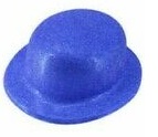 Bowler Hats Glitter Blue