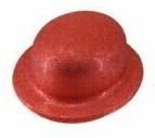 Bowler Hats Glitter Red