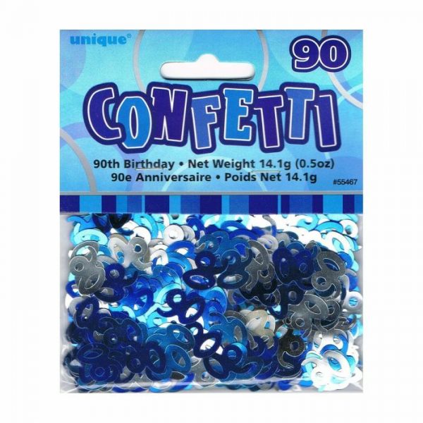 90th Confetti Blue
