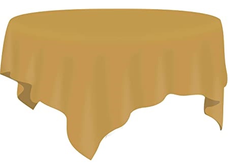 Table Cover Round Gold