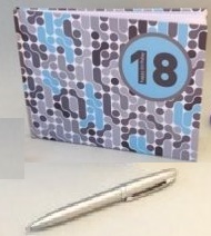 18th Birthday Guest Book with Pen