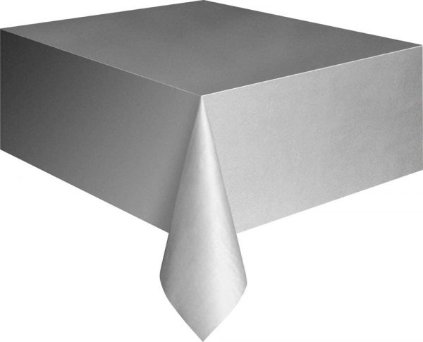 Table Cover Rectangle Silver